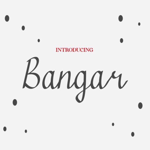 Bangar | Handwritten Font cover image.