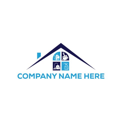 House Cleaning Logo or Icon Design Vector Image Template cover image.