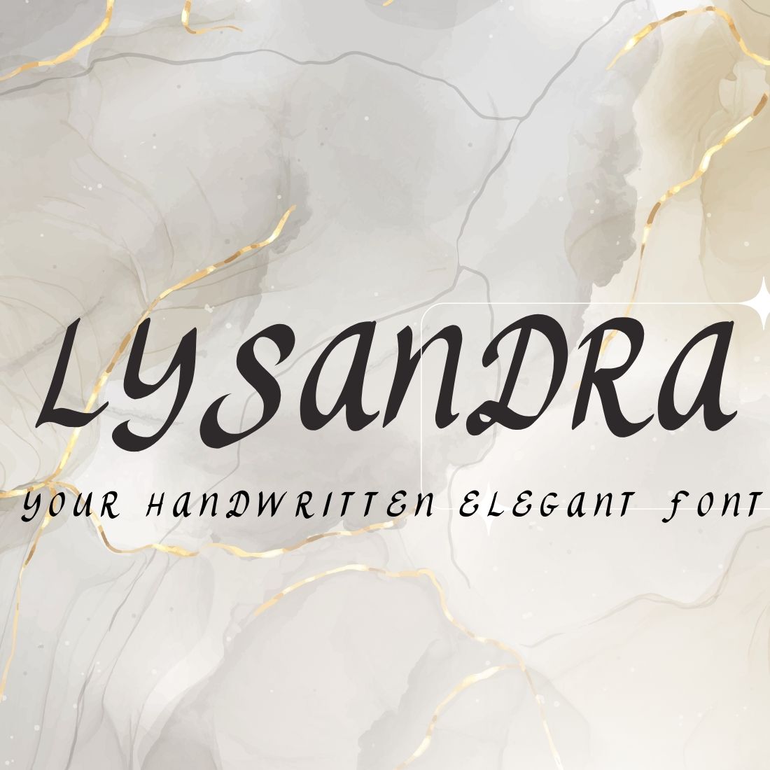 Lysandra Handwritten Font cover image.