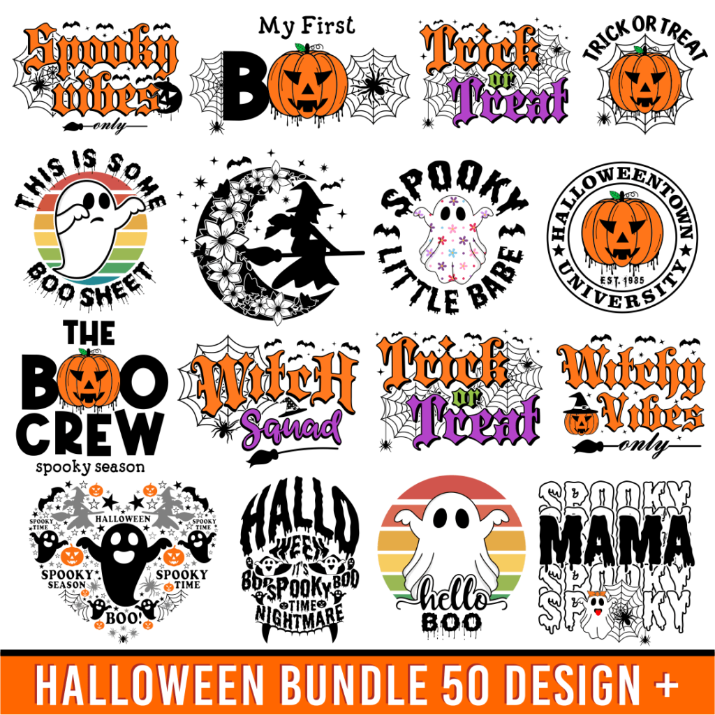 Funny Halloween T Shirt Design Svg And Sublimation Png Design Bundle Witch Svg Halloween 5242