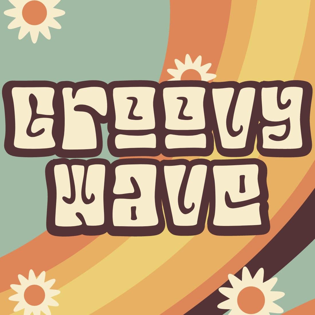 GroovyWave - Retro Font cover image.