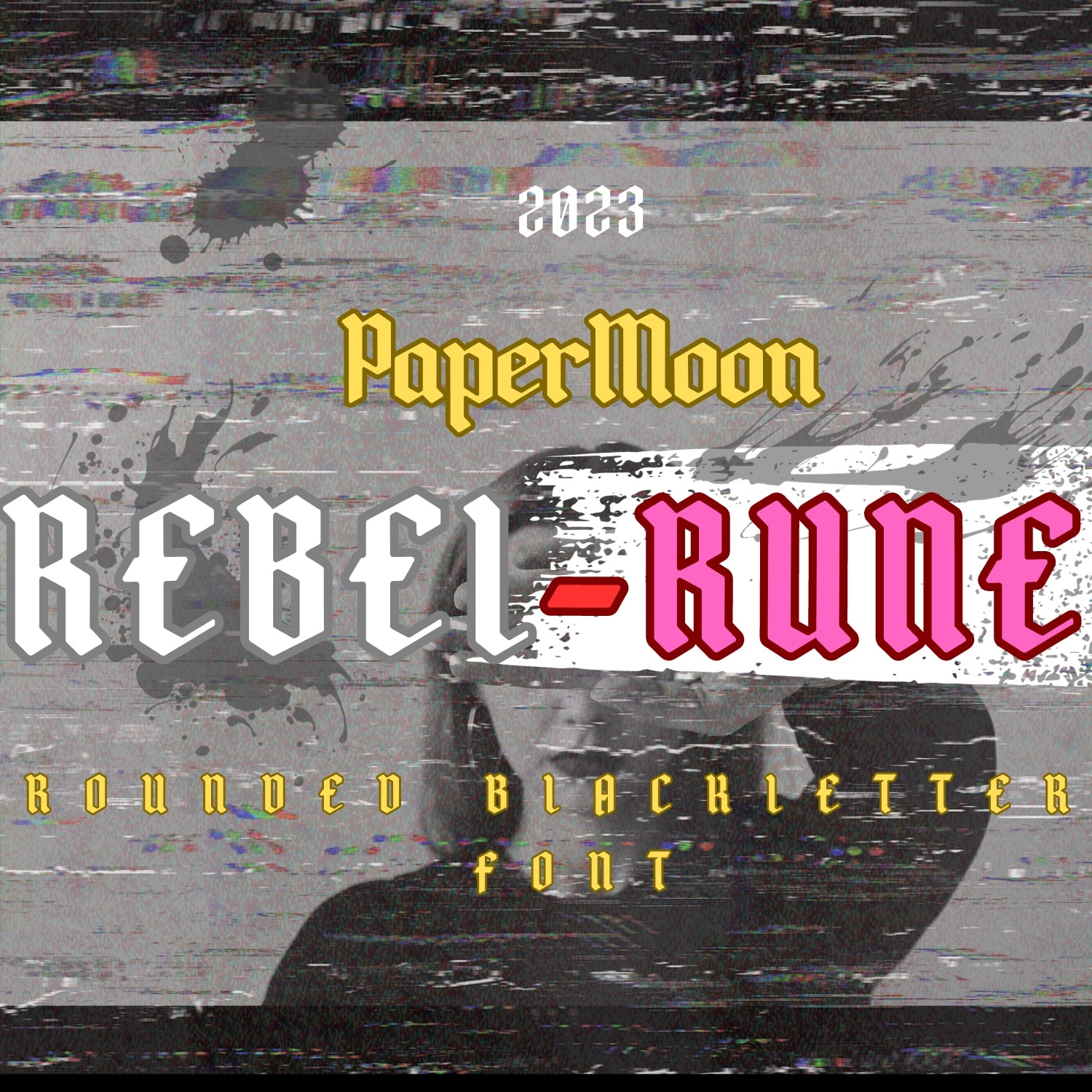 RebelRune - Rounded Blackletter Font cover image.