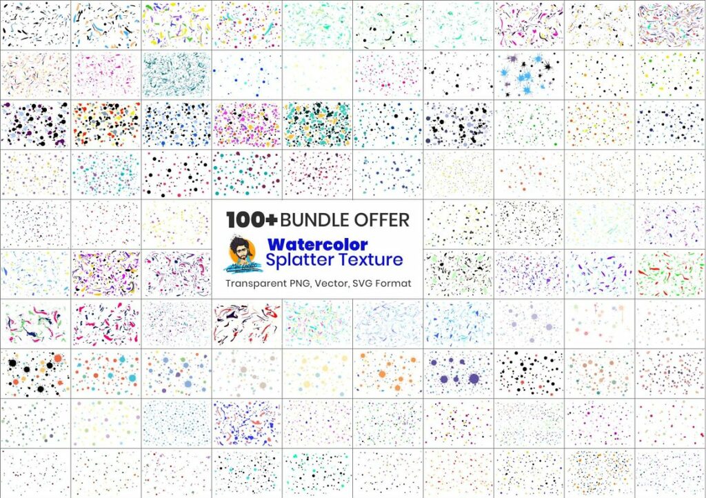 Watercolor Splatter Texture - MasterBundles