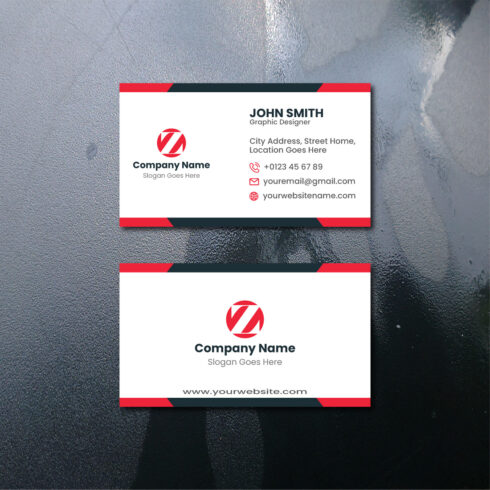 Creative Business Card Template cover image.