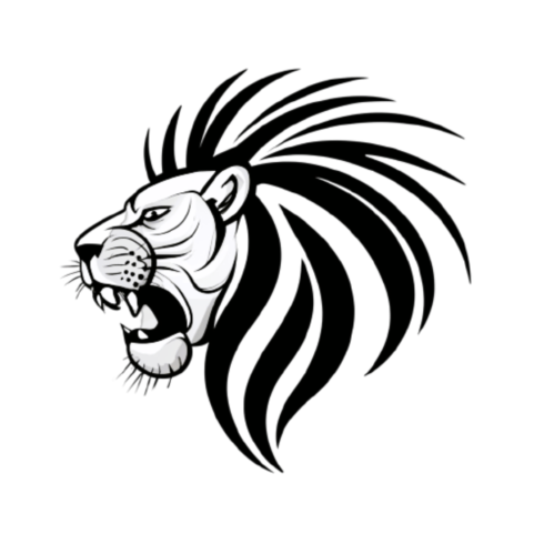 Regal Roar - Line Artwork Logo illustration cover image.