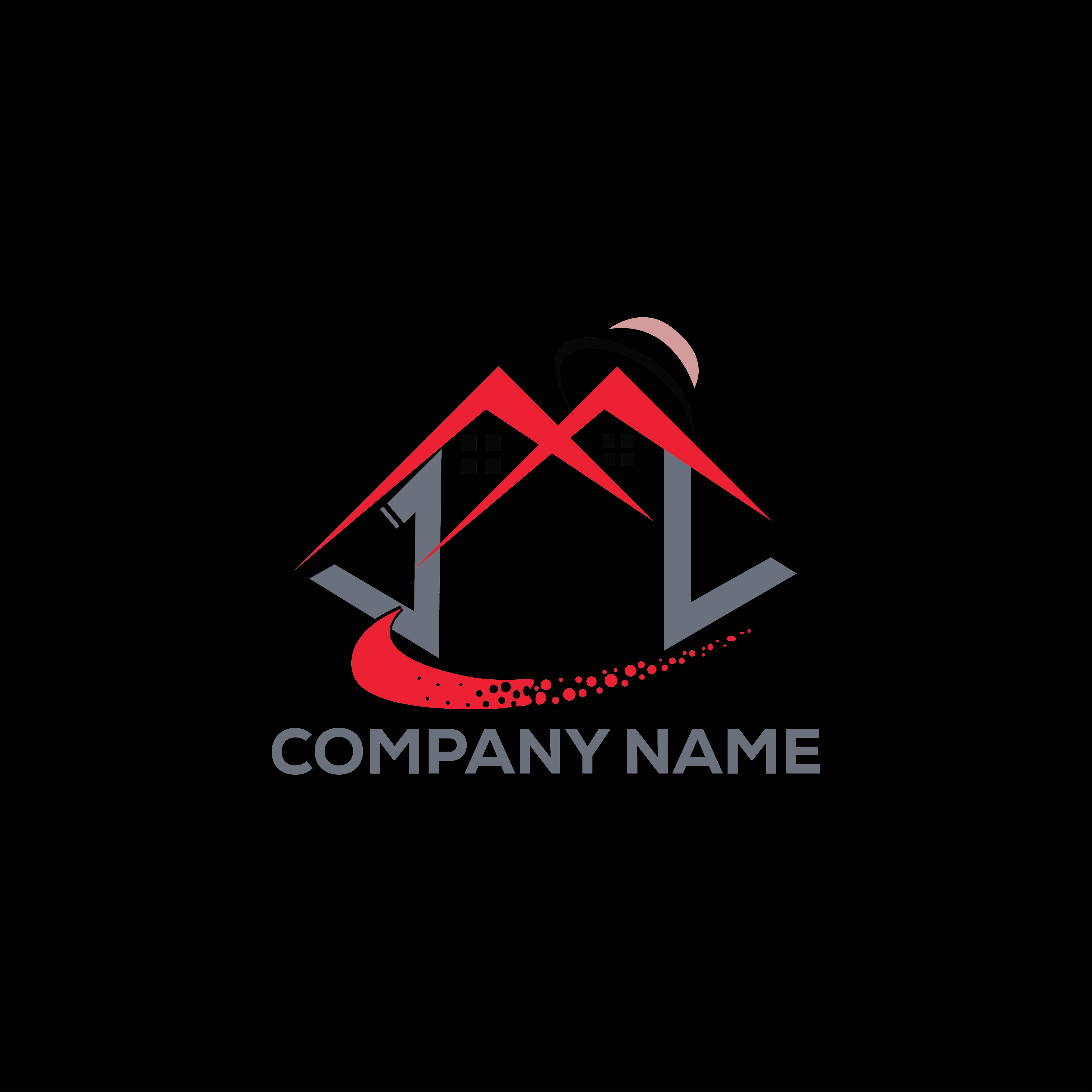 Real Estate Logo or Icon Design Vector Image Template preview image.