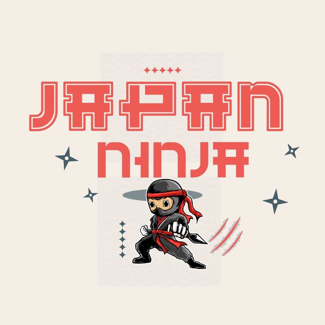 Midnight Ninja Samurai Font preview image.