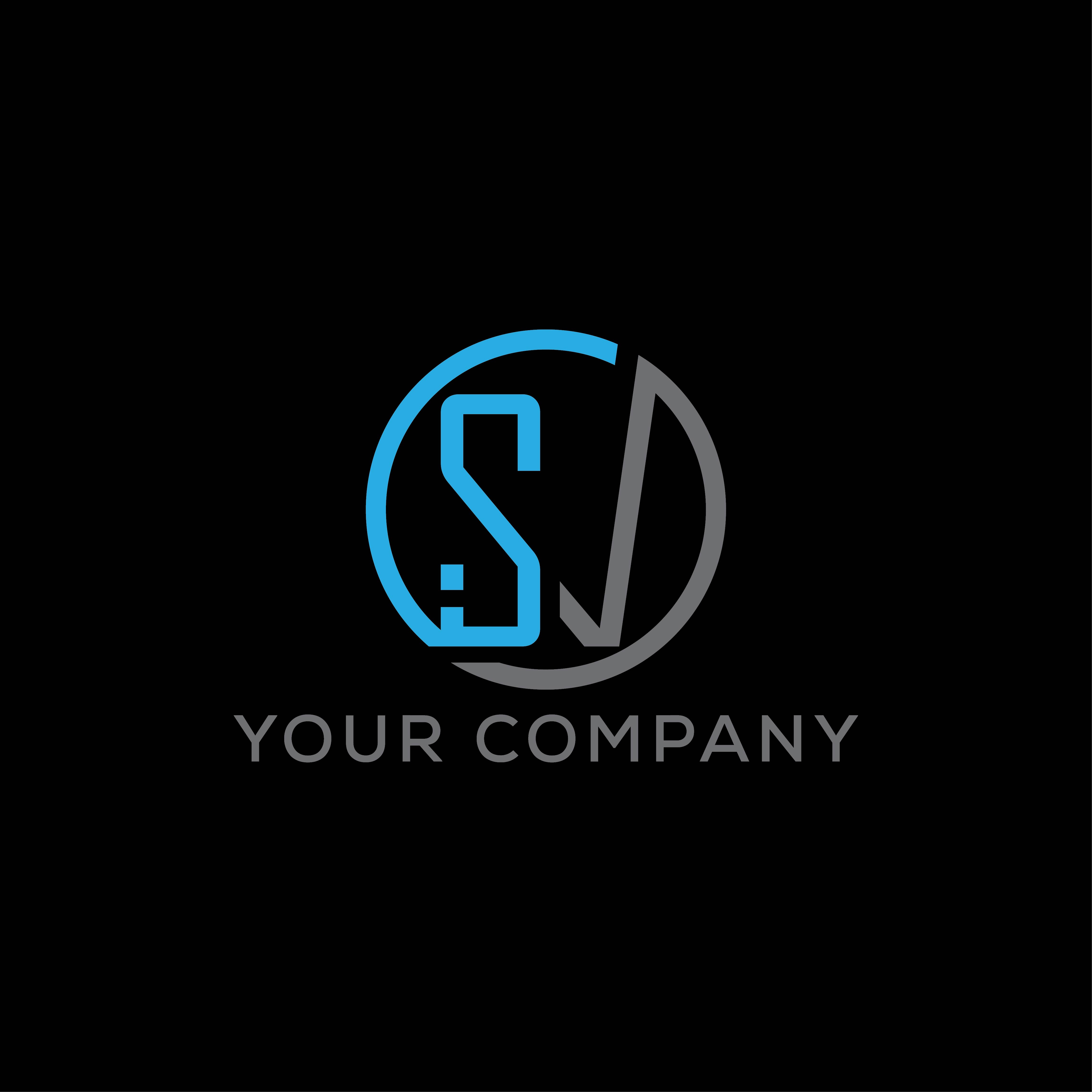 Premium Vector | Letter sv logo design. sv logotype template