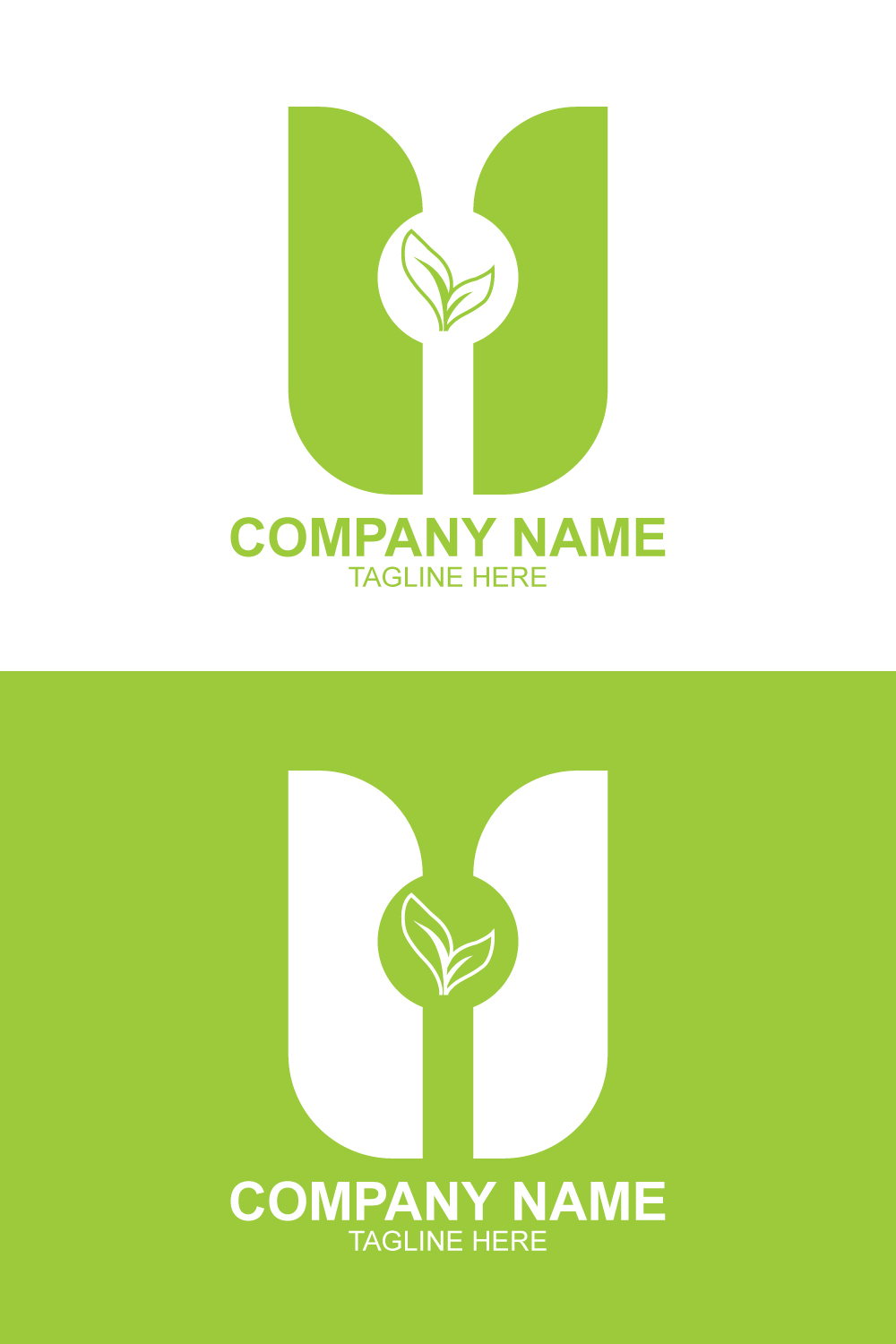 Creative letter logo design pinterest preview image.