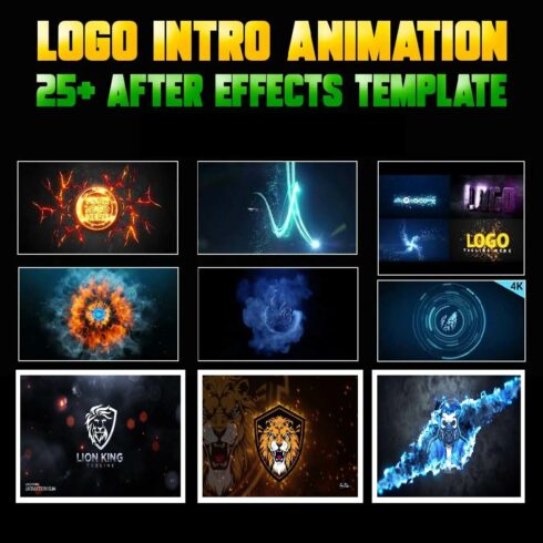 25+ Best Logo Intro Animation After Effects Templates Bundle cover image.