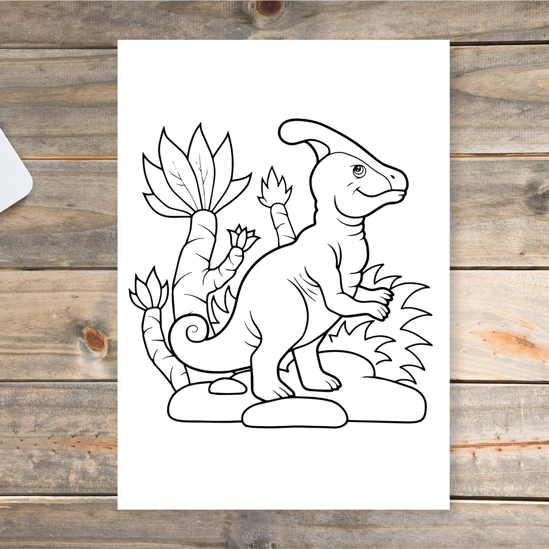 250 Vector Dinosaur Coloring Pages preview image.