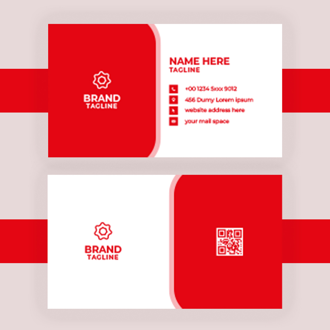 Business card designs preview image.