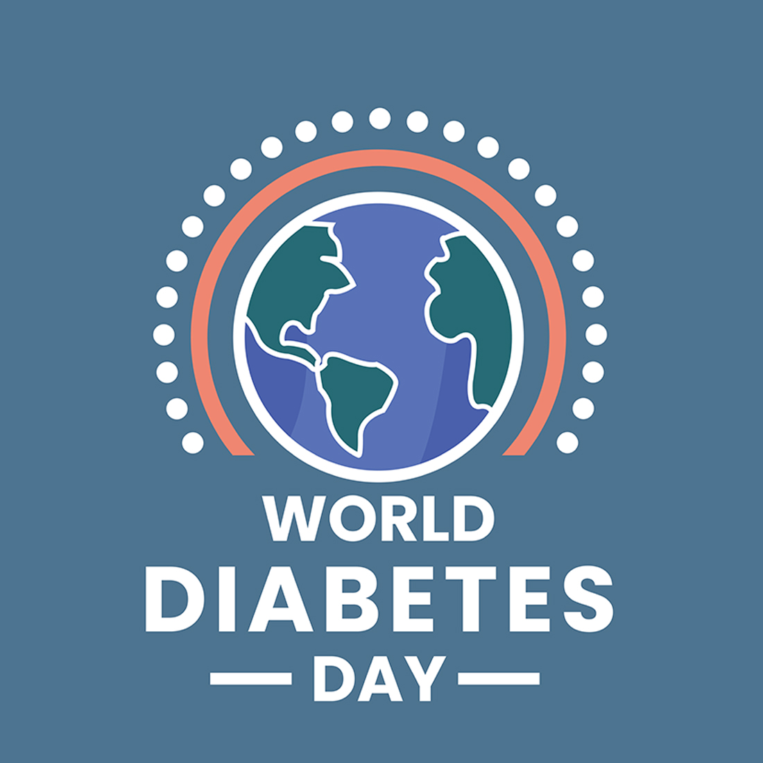 World diabetes day template preview image.