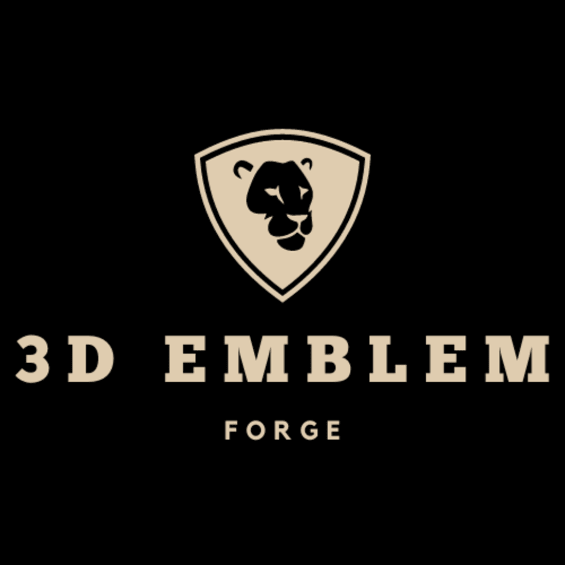 3D EMBLEM FORGE LOGO DESIGN preview image.