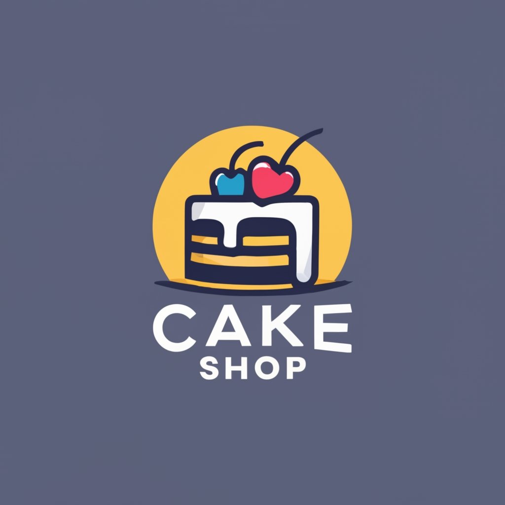 a modern cake shop with cake logo style modern a 9 914