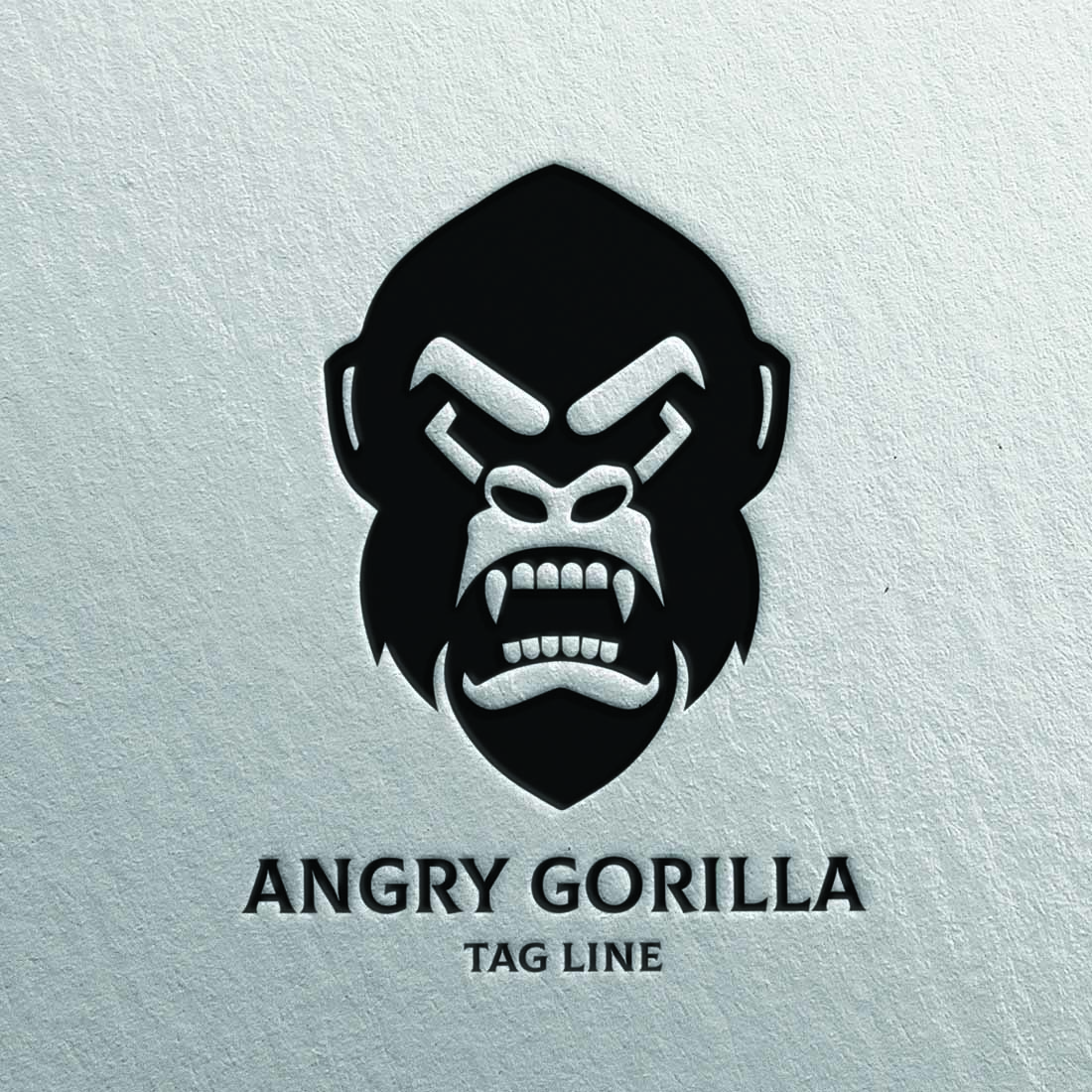 Angry Gorilla Head Logo preview image.