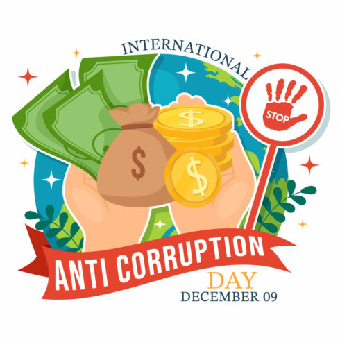 14 Anti Corruption Day Illustration cover image.