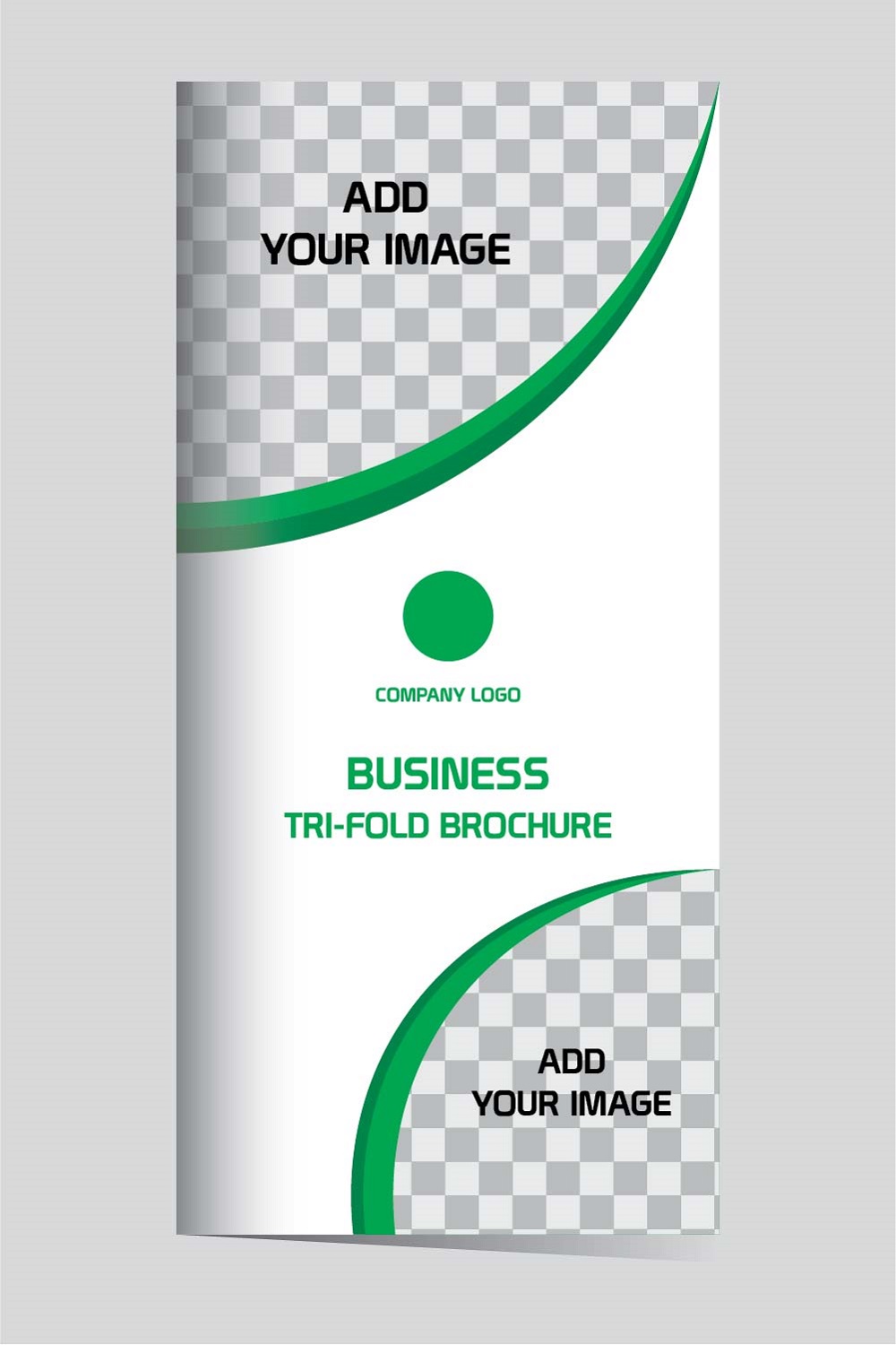 Aphrodite Business Tri-Fold Brochure Template design pinterest preview image.