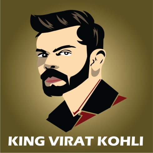 Virat Kohli Art cover image.