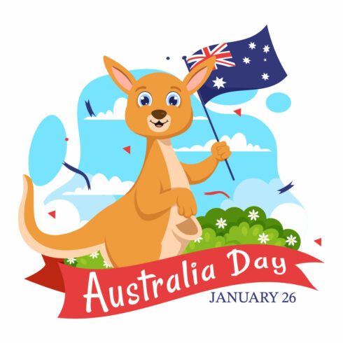 17 Happy Australia Day Illustration cover image.