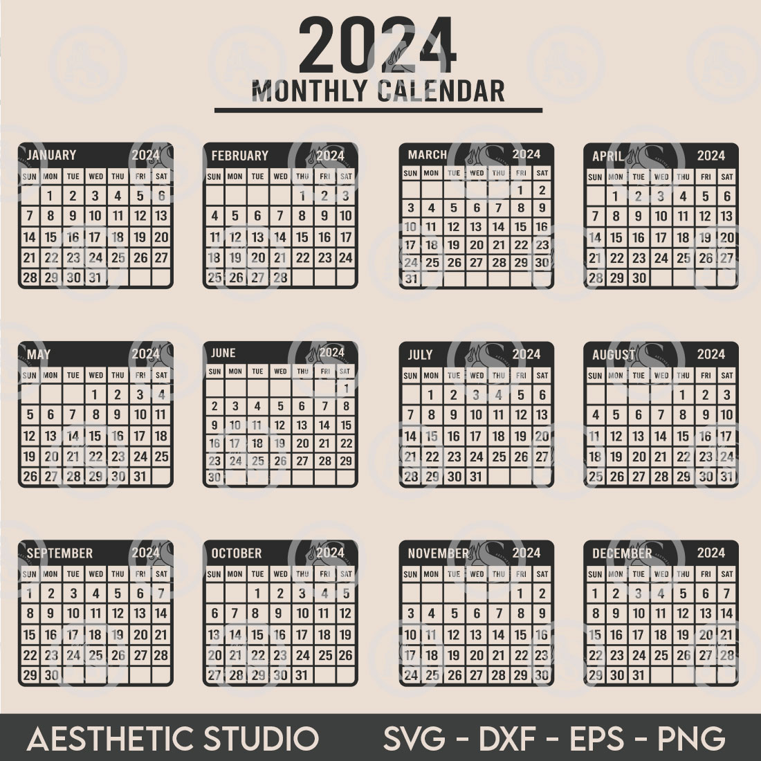 2024 Calendar Cover Clip Art Calendar Printable Free Printable Oct   Bcs0072 2024 Calendar 571 