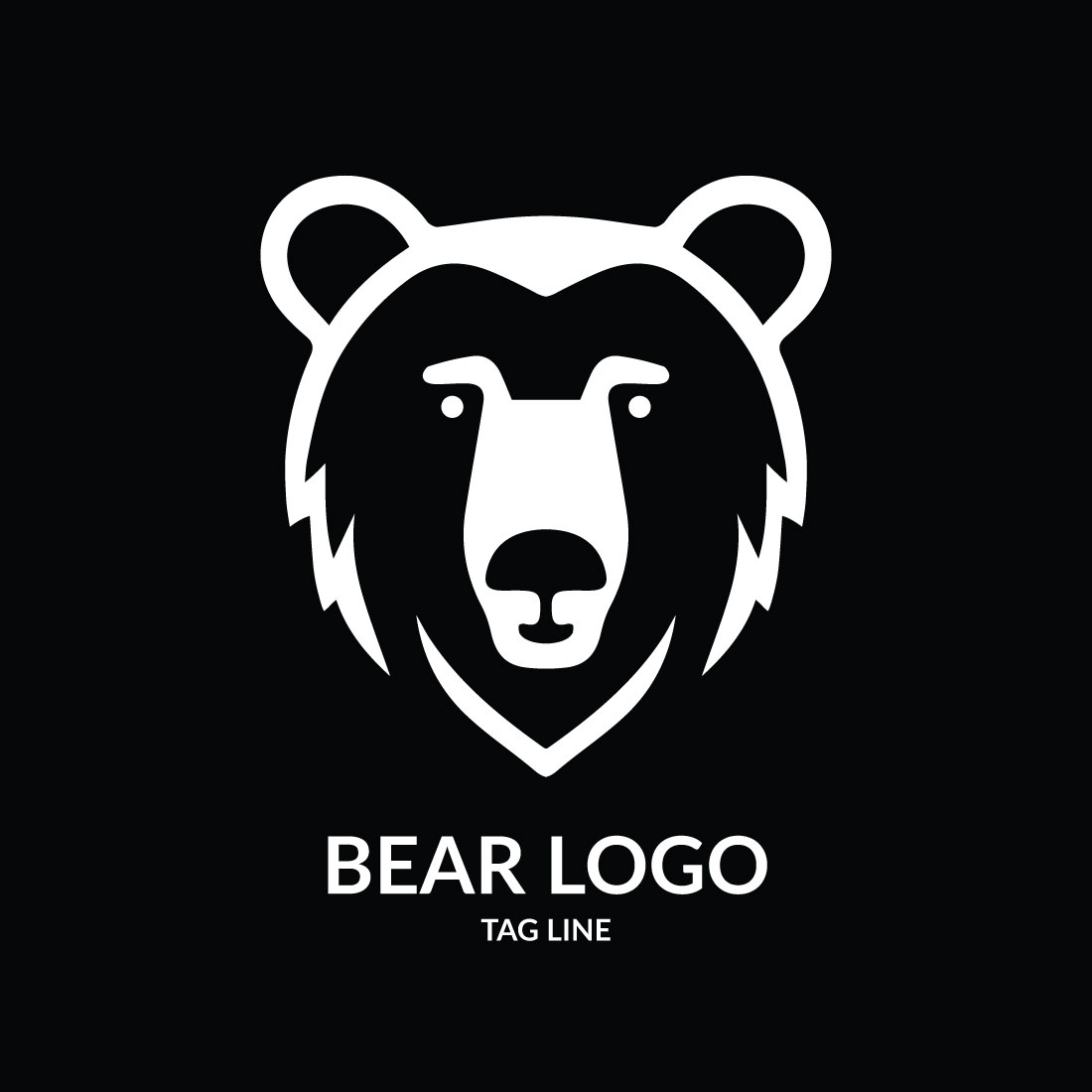 bear head logo 411