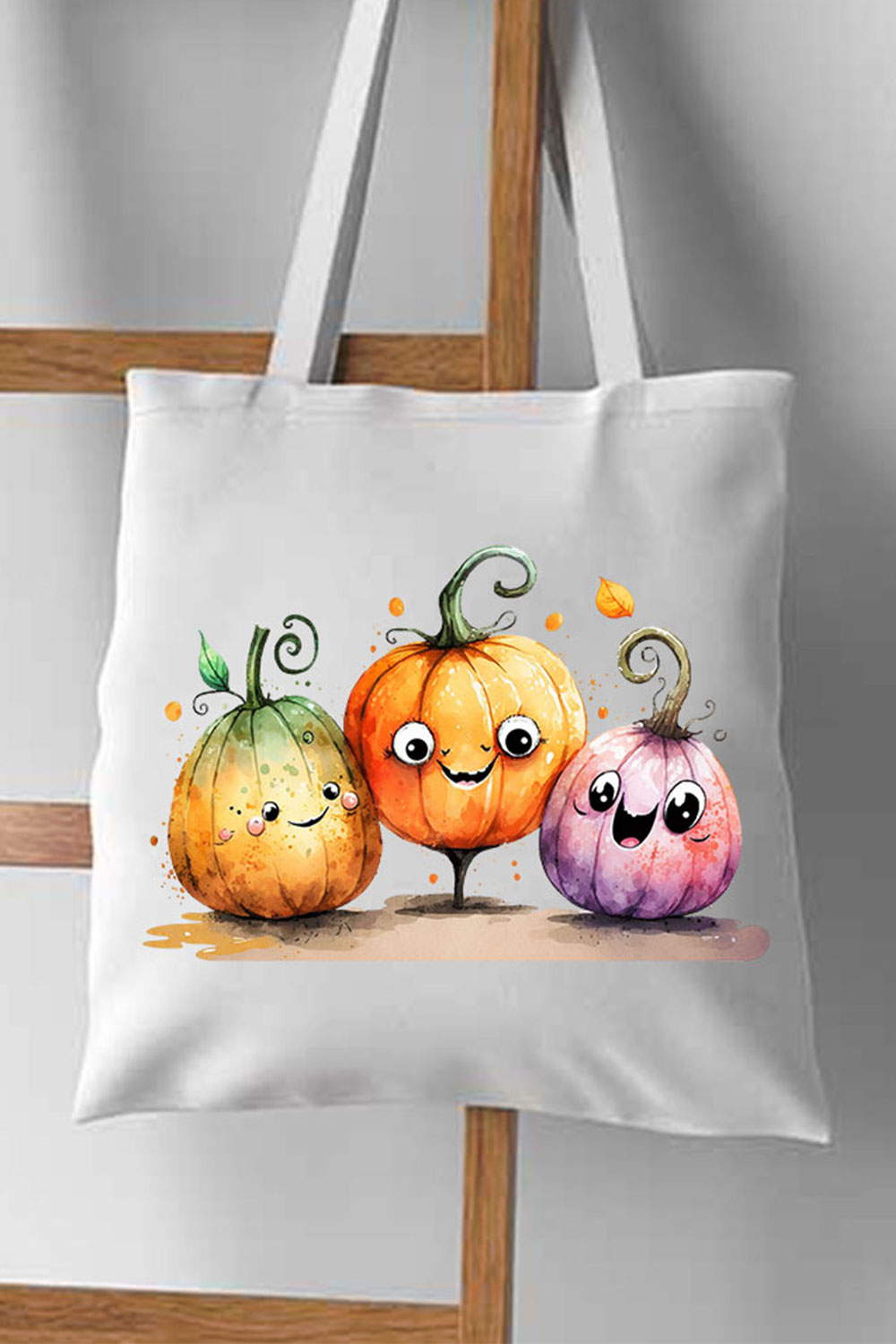 Watercolor Spooky and Funny PNG sublimation pinterest preview image.