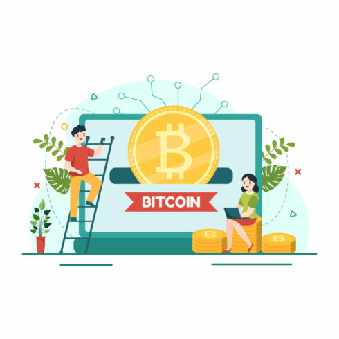 12 Bitcoin Cryptocurrency Coins Illustration cover image.