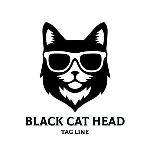 Black Cat Head Logo cover image.