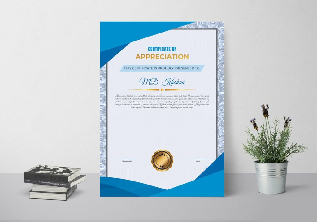 Modern Creative Certificate Design - MasterBundles