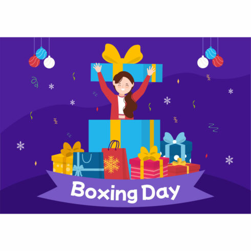 12 Boxing Day Sale Vector Illustration cover image.
