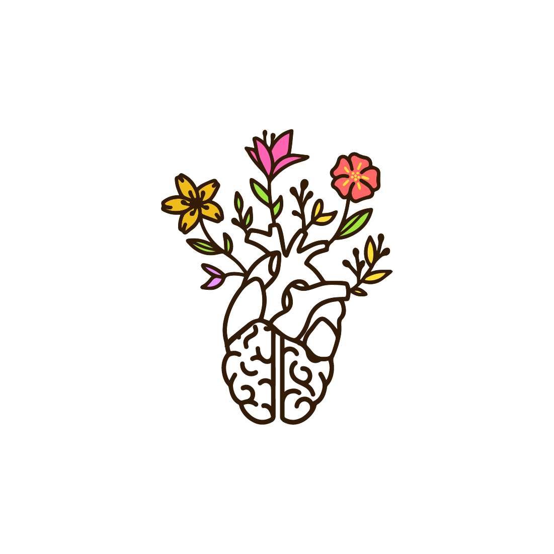 Brain and Heart Care Logo preview image.