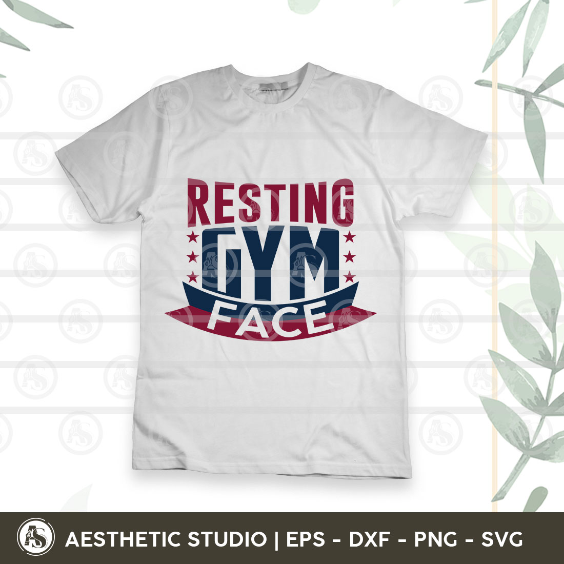 Gym Svg, Resting Gym Face Svg, Gym Cricut, Workout, Fitness, Gym Tshirt Svg, Gym Png Cut Files, Dxf, Svg, Eps preview image.