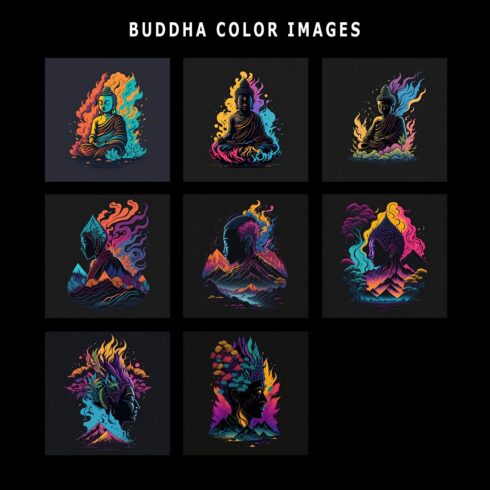 Buddha - Rainbow Color logo cover image.