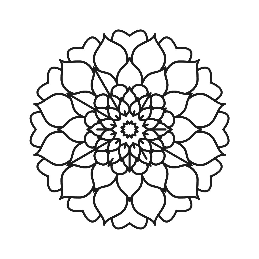 bundle of 10 abstract mandala coloring book pages 07 742