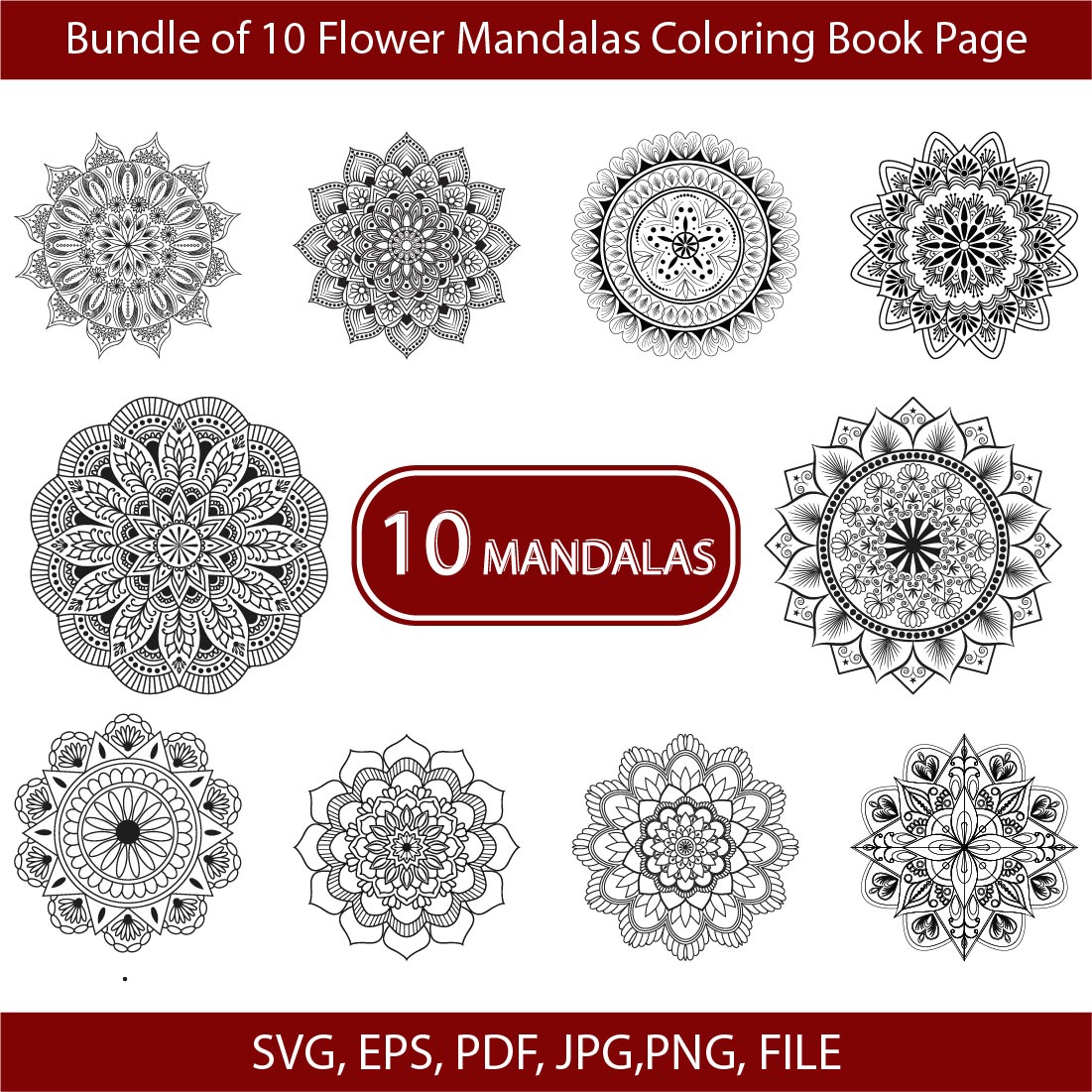 Flower Mandalas Coloring Book [Book]