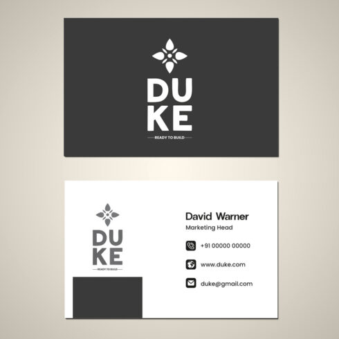 Business card cover image.