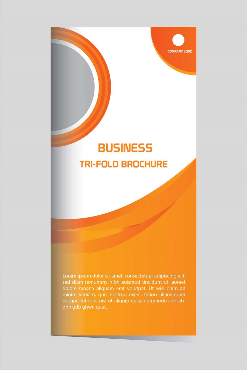 Business tri fold brochure design template pinterest preview image.