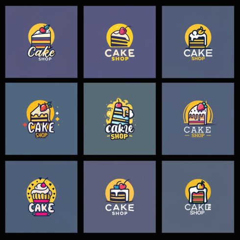 Cake Shop - Logo Design Template cover image.