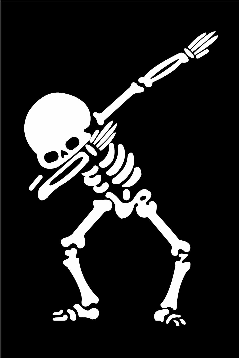 Illustration of calaca dancing on black background skeleton dancer vector pinterest preview image.