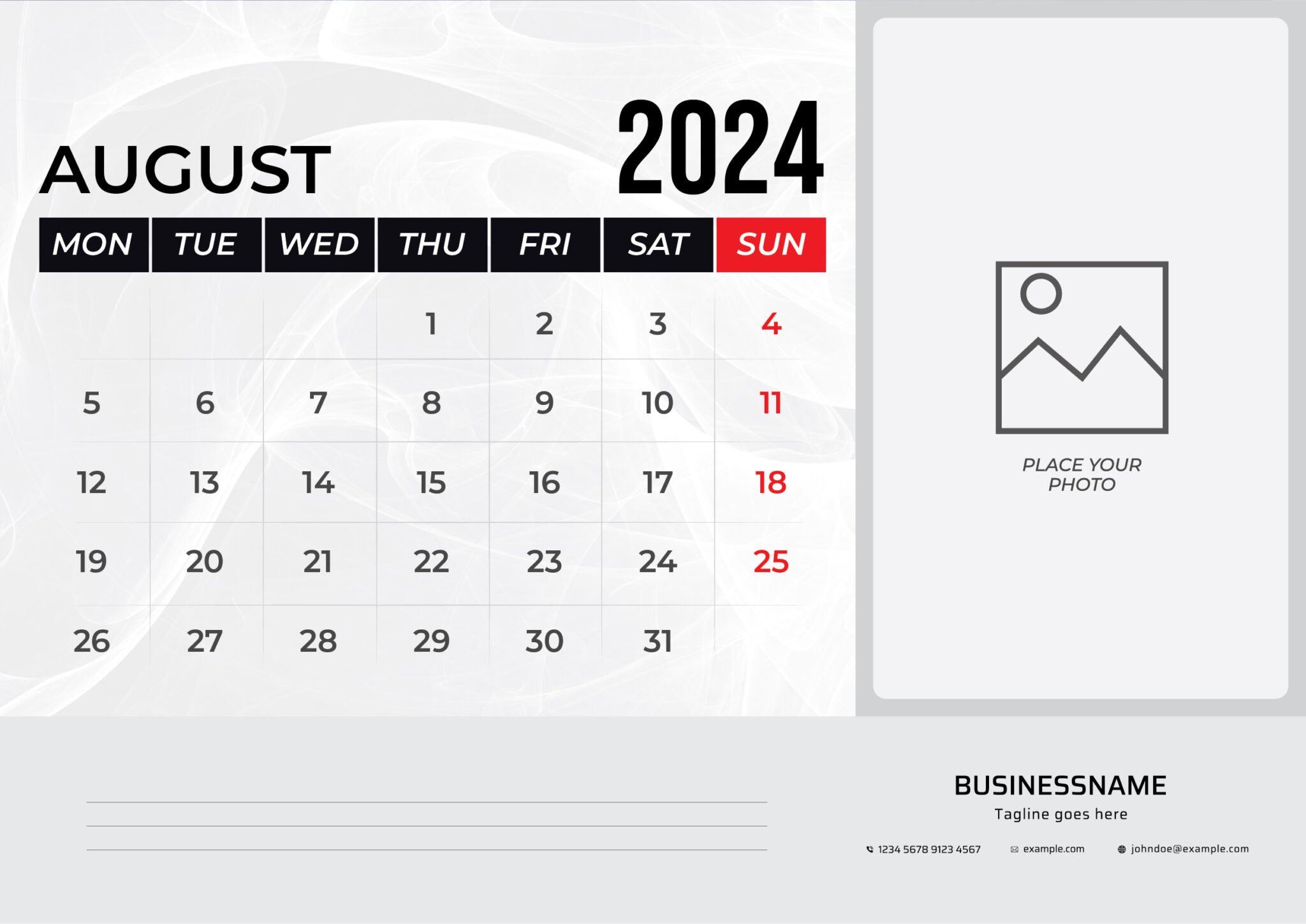 desk calendar 2024 MasterBundles