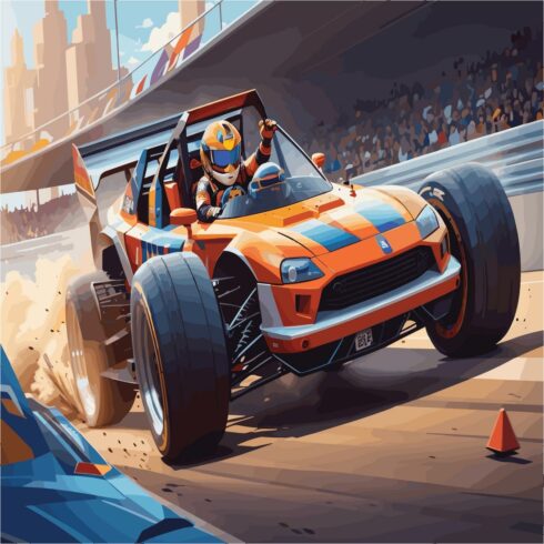aspalt nitro car racing 2d and animated cover image.