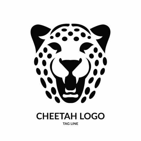 Cheetah Head Logo Template cover image.