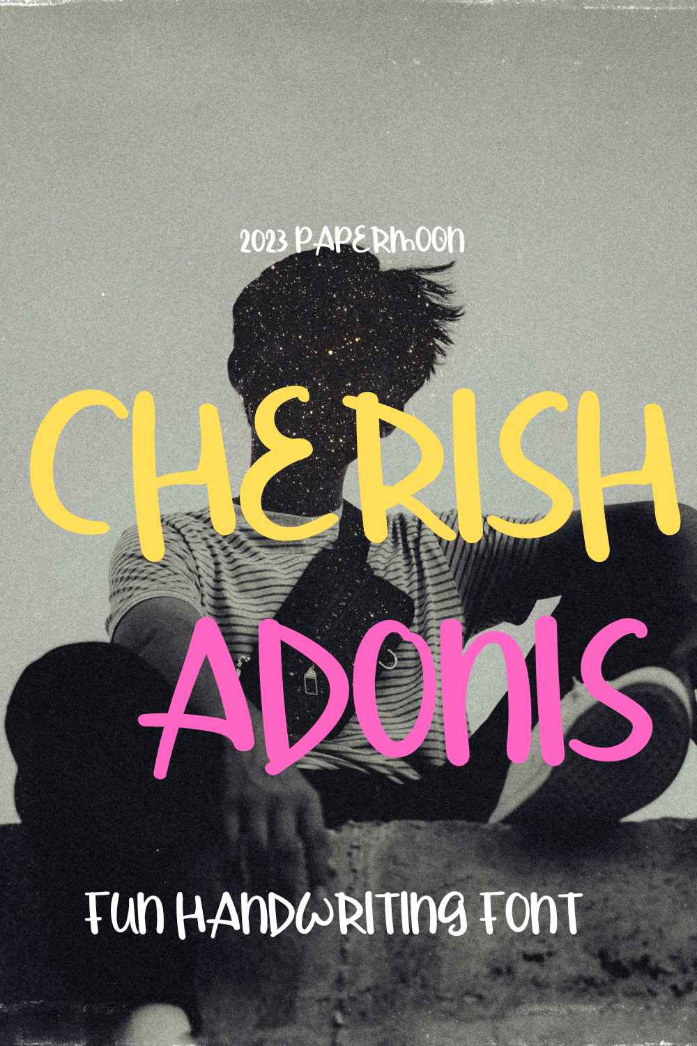 Cherish Adonis: Fun Handwriting Font pinterest preview image.