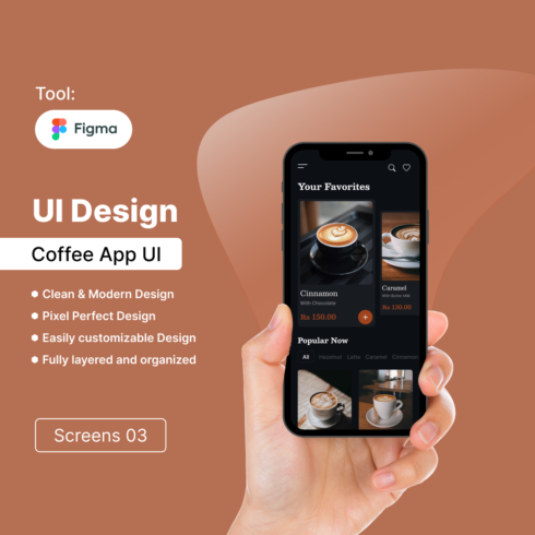 Coffee App UI Kit | Your Ultimate Coffee Companion | For 11$ only cover image.
