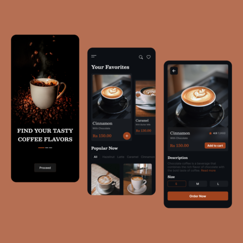 Coffee App UI Kit | Your Ultimate Coffee Companion | For 11$ only ...