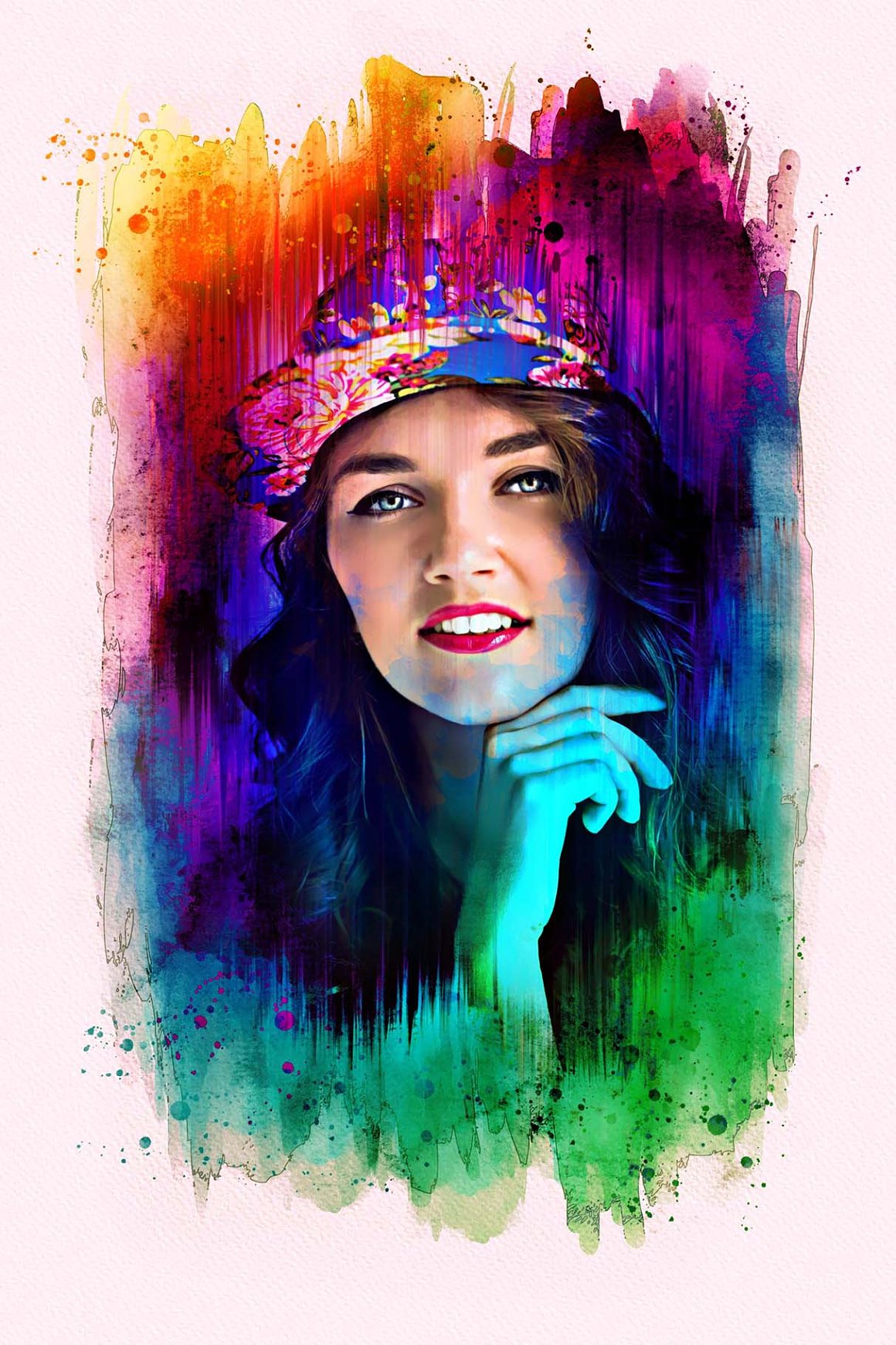 colorful watercolor painting effect 11 883