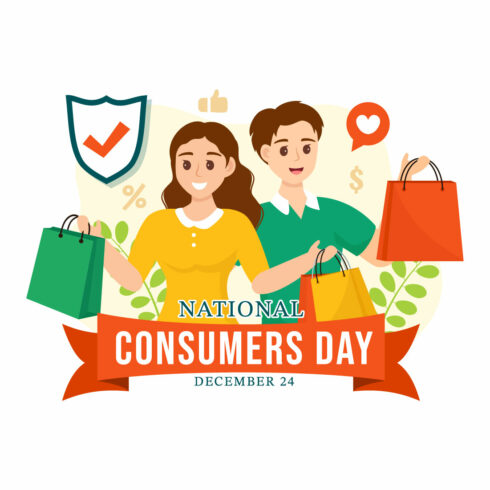 14 National Consumer Day Illustration cover image.