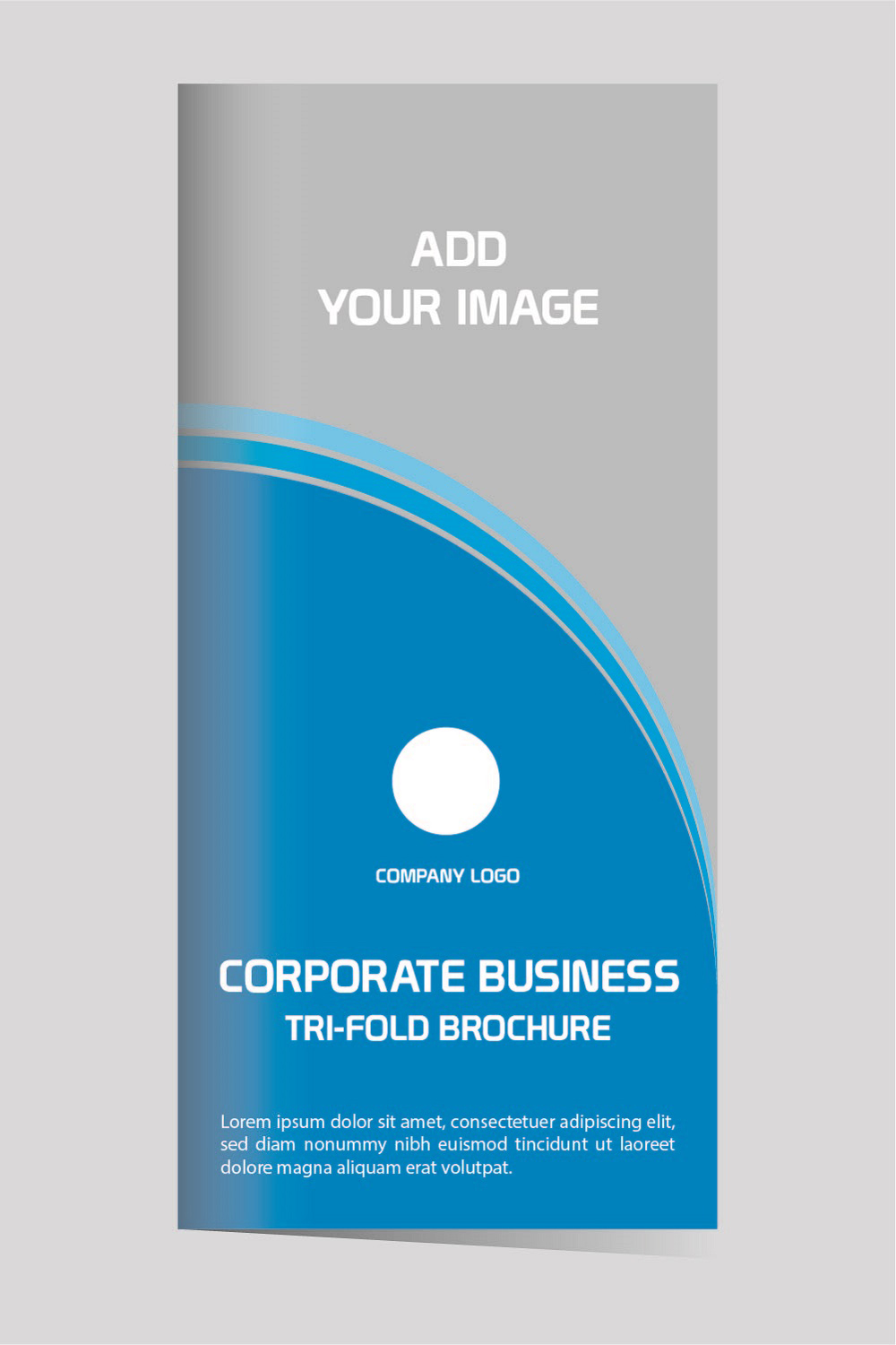 Corporate business trifold brochure design template pinterest preview image.