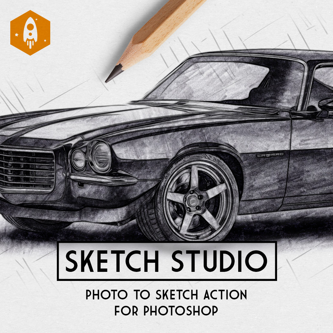 Sketch Studio Pencil Sketch Effect Action cover image.